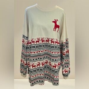 Spirit Merry Christmas Jersey Top, M